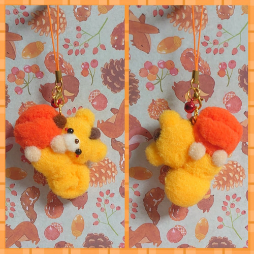 ポンポンマスコット♪抱きつきリスちゃん♡ʢ•ಲ•ʡ秋の収穫祭❦～part3