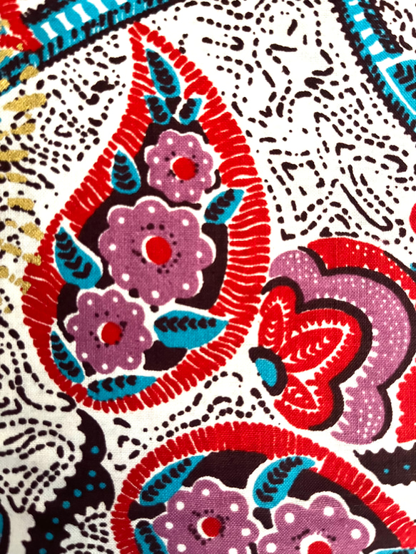 アフリカプリント生地 花植物柄 コットン WOODIN 9枚目の画像