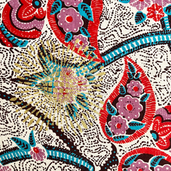 アフリカプリント生地 花植物柄 コットン WOODIN 5枚目の画像