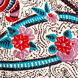 アフリカプリント生地 花植物柄 コットン WOODIN 7枚目の画像