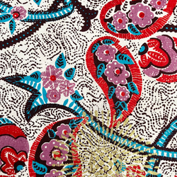 アフリカプリント生地 花植物柄 コットン WOODIN 6枚目の画像