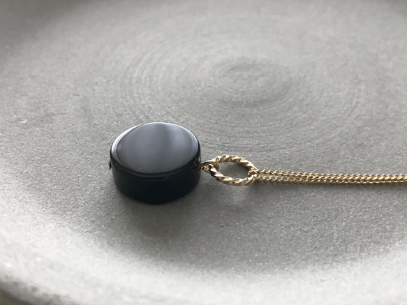 ブラックオニキス×MOP×水晶トライアングルカービングのペントップ他　14kgf ブラックオニキス×MOP×水晶トライアングルカービングのペン