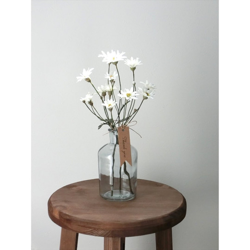 ✿【 粘土置物 】「清純、さわやかな恋の花」ホワイト・マーガレット