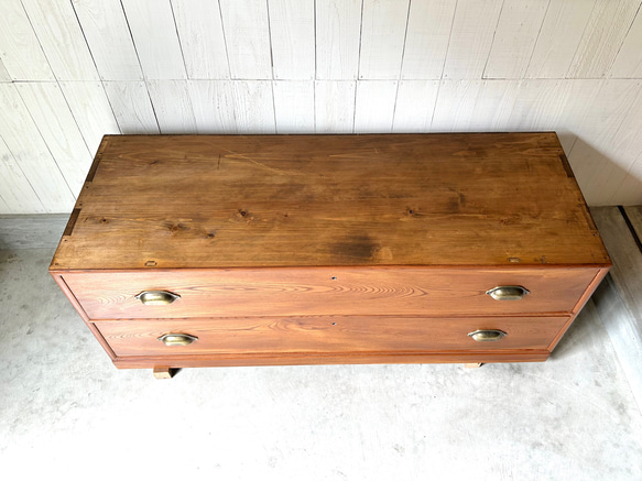 リペア家具　アンティーク　ローチェスト 