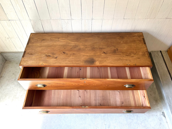 リペア家具　アンティーク　ローチェスト 