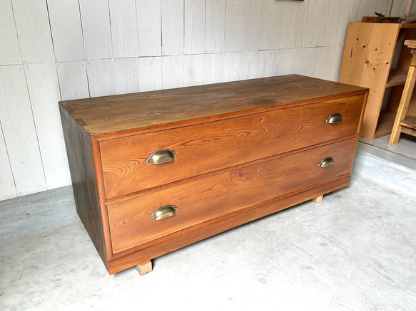 リペア家具　アンティーク　ローチェスト 