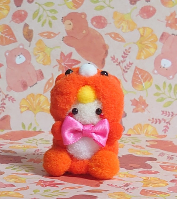 pon pon Friends♪くまコスbabyちゃんo(・◎・*)オレンジ その他置物  