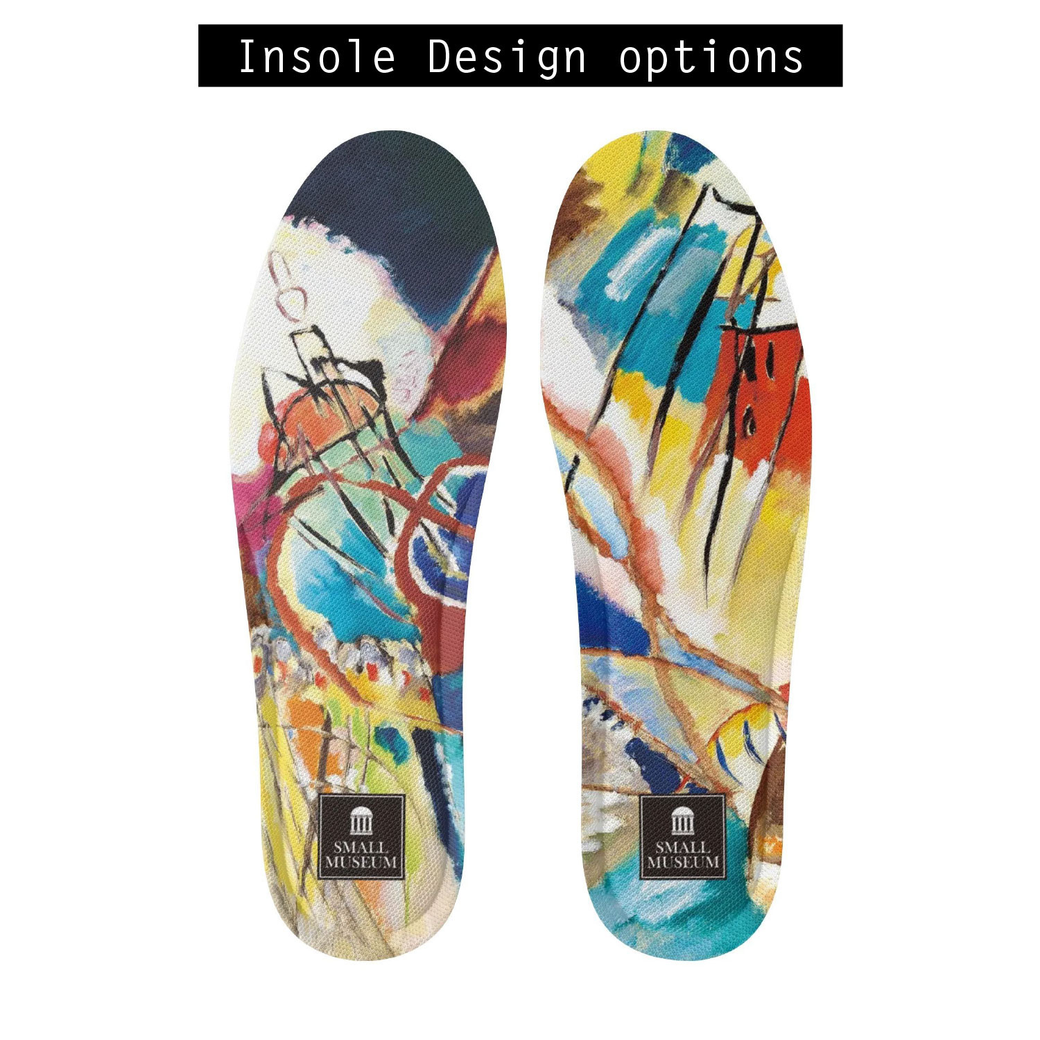 【ワシリー・カンディンスキー】～即興曲 No. 30 (大砲)～絵画スリッポンシューズ/スニーカー（ユニセックス）