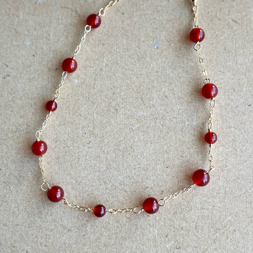 14kgf 秋色天然石ブレスレット◝✩