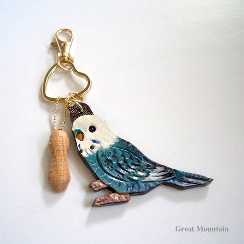 Great Mountainインコレザーキーホルダー小物入れ3点セット
