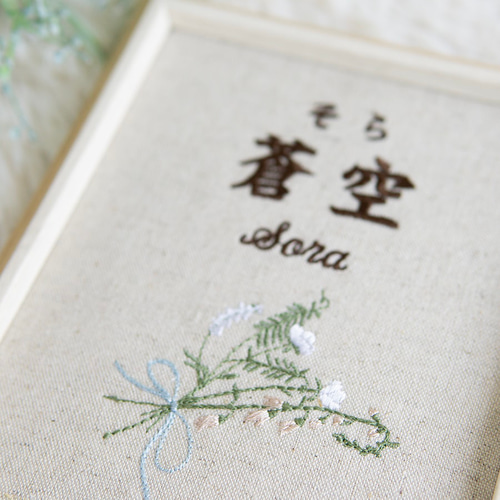 ★★★お名前刺繍サンプル★★★ 名前 2 オーダー刺繍ワッペン 行書体 7cm 1字の金額です】刺繍