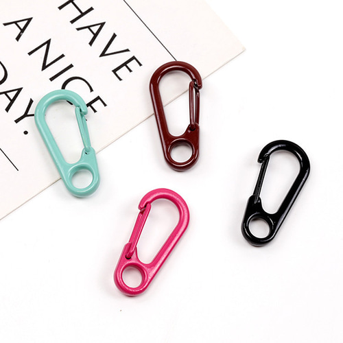 M13843-15 18個 推し色カラビナ カラーフックカラビナ カラーカラビナ