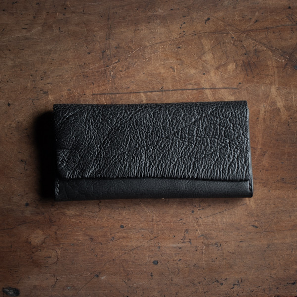 馬革　三つ折り長財布