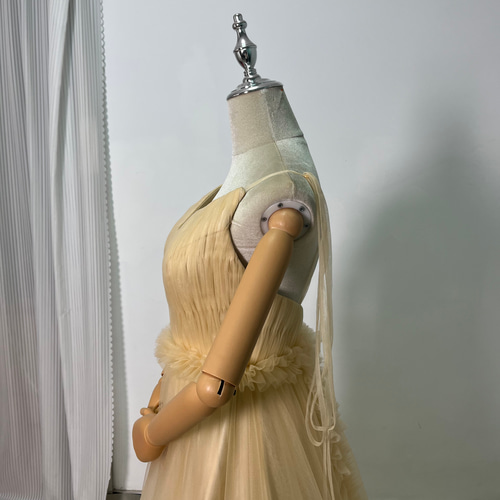 送料無料！カラードレス パーティードレス キャミソール Vネック  