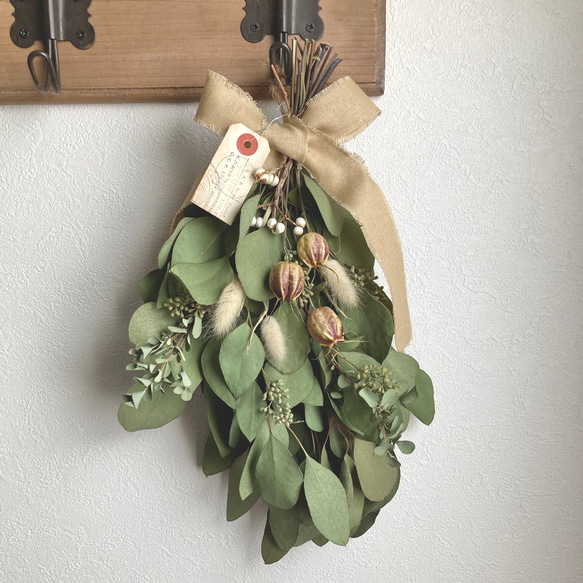 ユーカリのスワッグ ドライフラワー スワッグ Eucalyptus 通販