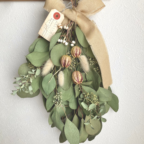 ユーカリのスワッグ ドライフラワー スワッグ Eucalyptus 通販