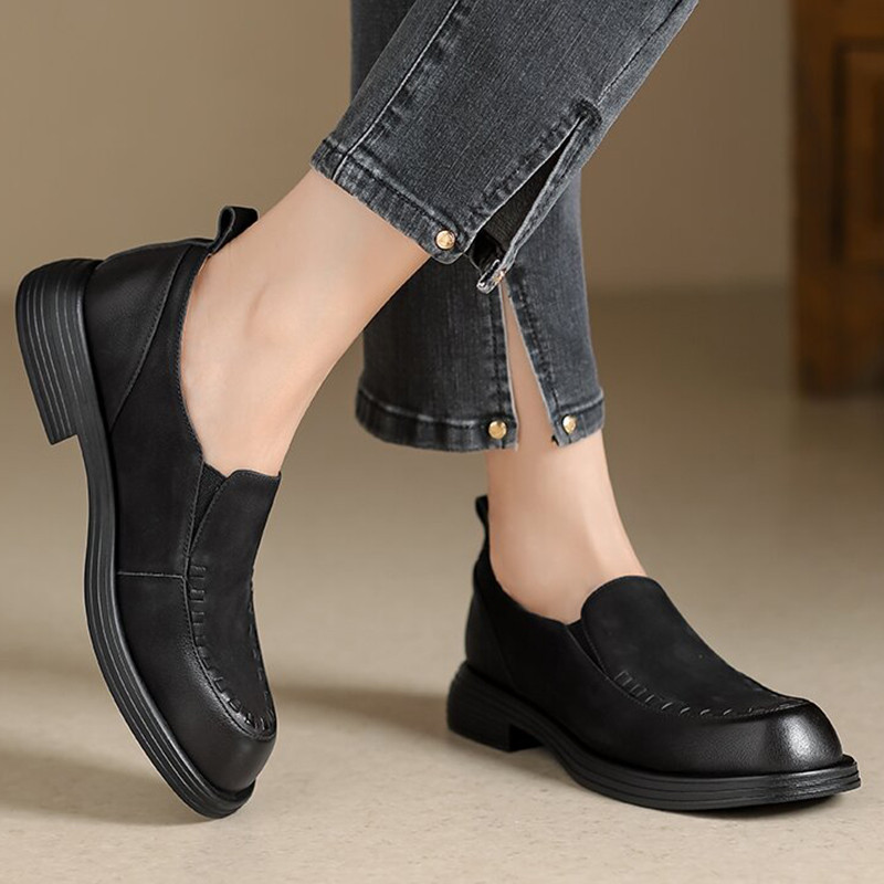 ローファー　３色 牛革 シューズ 疲れない 歩きやすい 痛くならない 痛くない 柔らかい 幅広 外反母趾 甲高 フラット