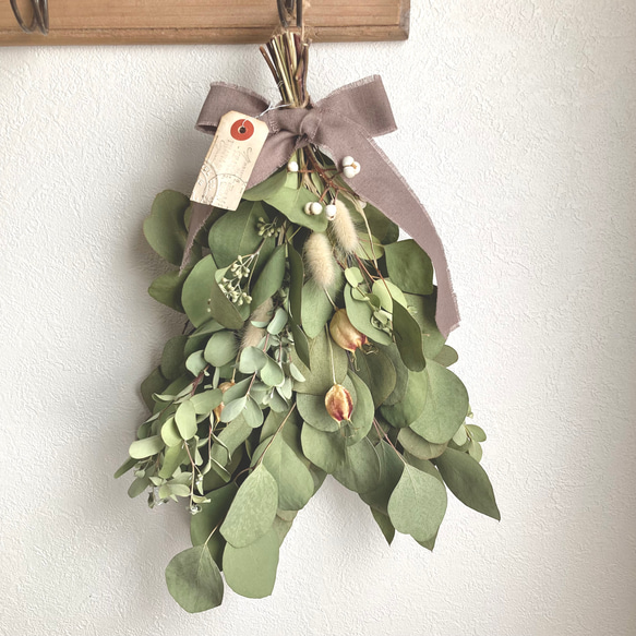 ユーカリのスワッグ ドライフラワー ドライフラワー Eucalyptus 通販