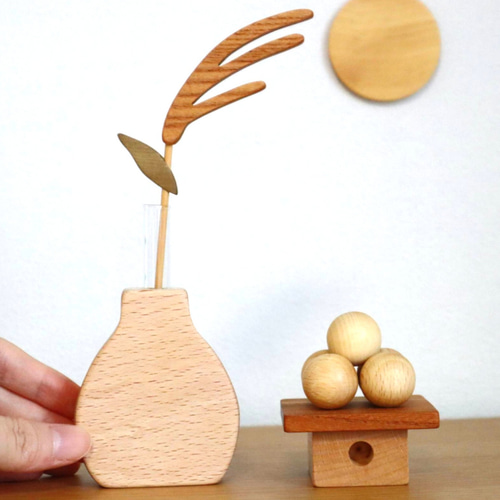 木のススキと木製お月見団子セット Creema限定 秋の福袋 十五夜飾り