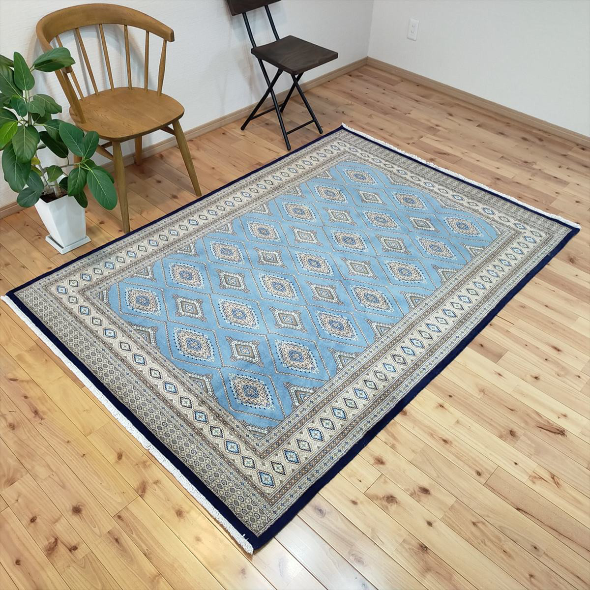 【美品】パキスタン製/絨毯/155x95