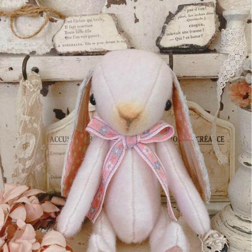 おやすみペロリん タレ耳  ピンク ぬいぐるみ  作家様 おやすみペロリん タレ耳 ピンク ぬいぐるみ 作家様 【公式通販】