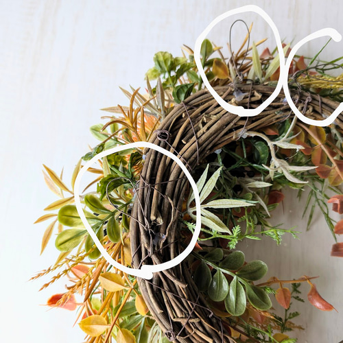 2.秋色ハーフリース 秋色のハーフリース リース estilo 通販 19677879｜Creema(クリーマ)