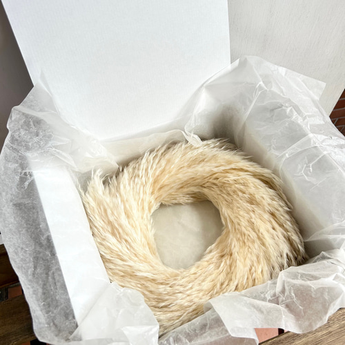 パンパスグラスのシンプルリース / リボンが選べます♬ ドライフラワー  