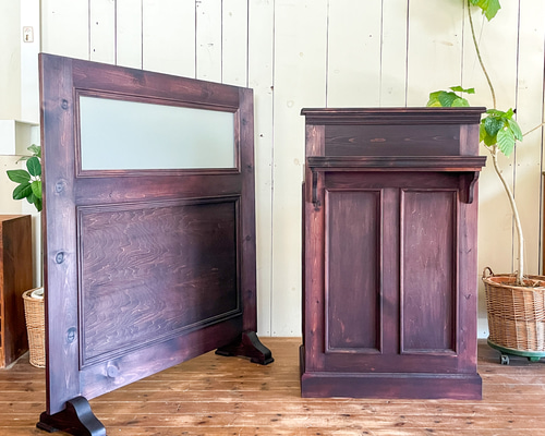 受付レジカウンターW800 H1100 美容室、ネイル、まつ毛サロン