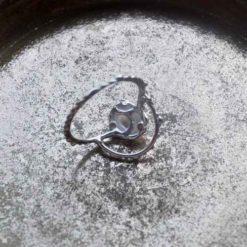 オーダー品】SV925・ムーンストーンの指環：《月の光/Clair de Lune