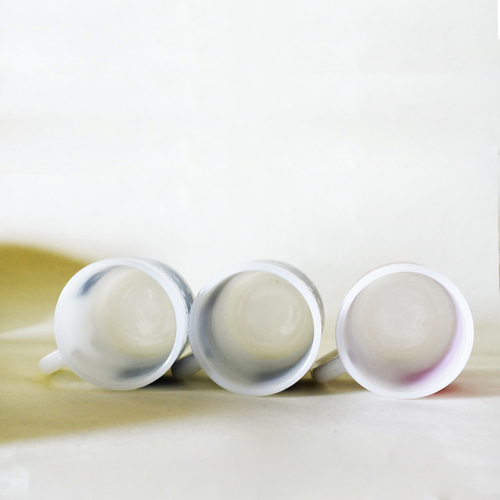 FIRE-KING レースドットプリントマグ 3個セット【s0124】