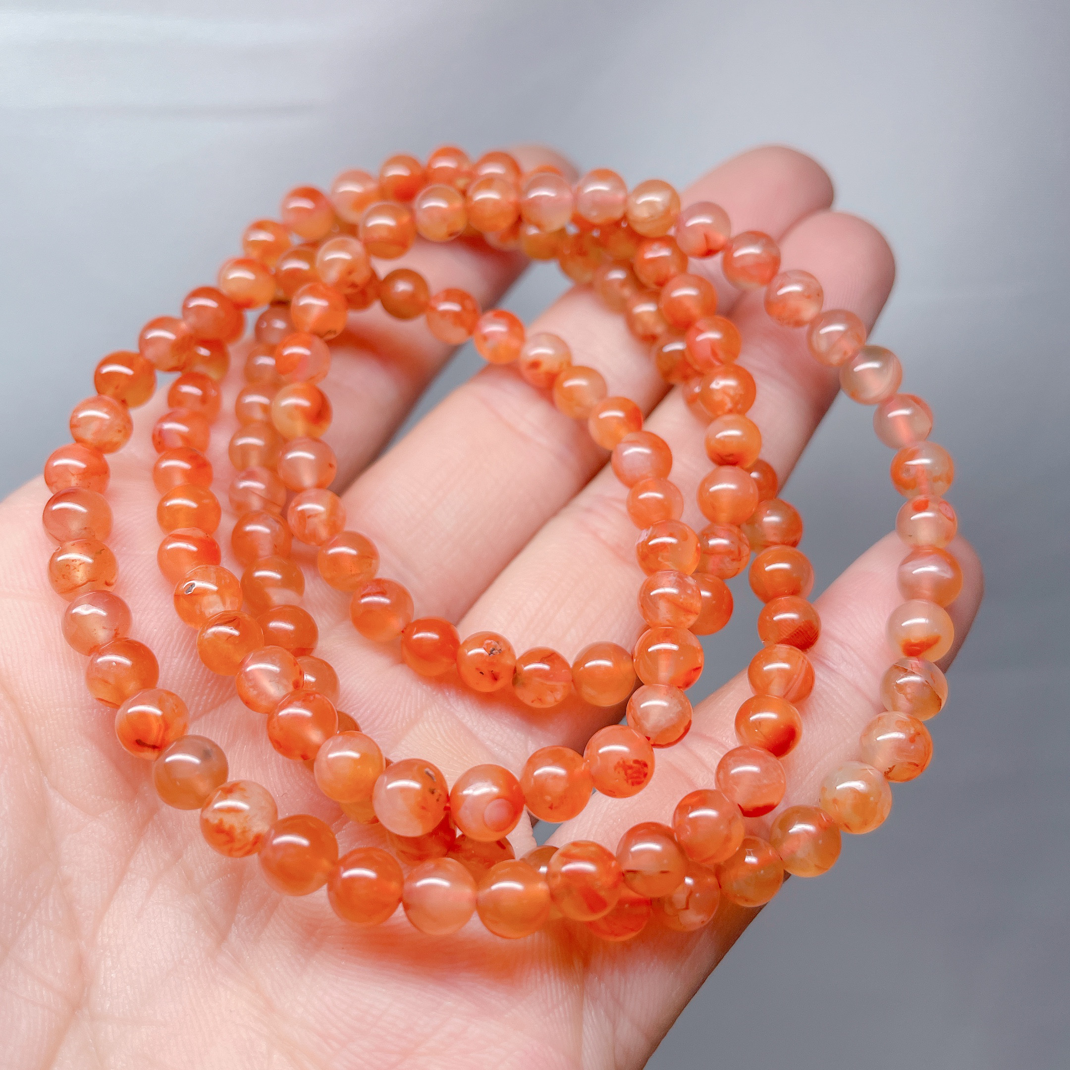 新入荷】天然瑪瑙 天然ナンホーン南紅 ネックレス 149粒 ネックレス  