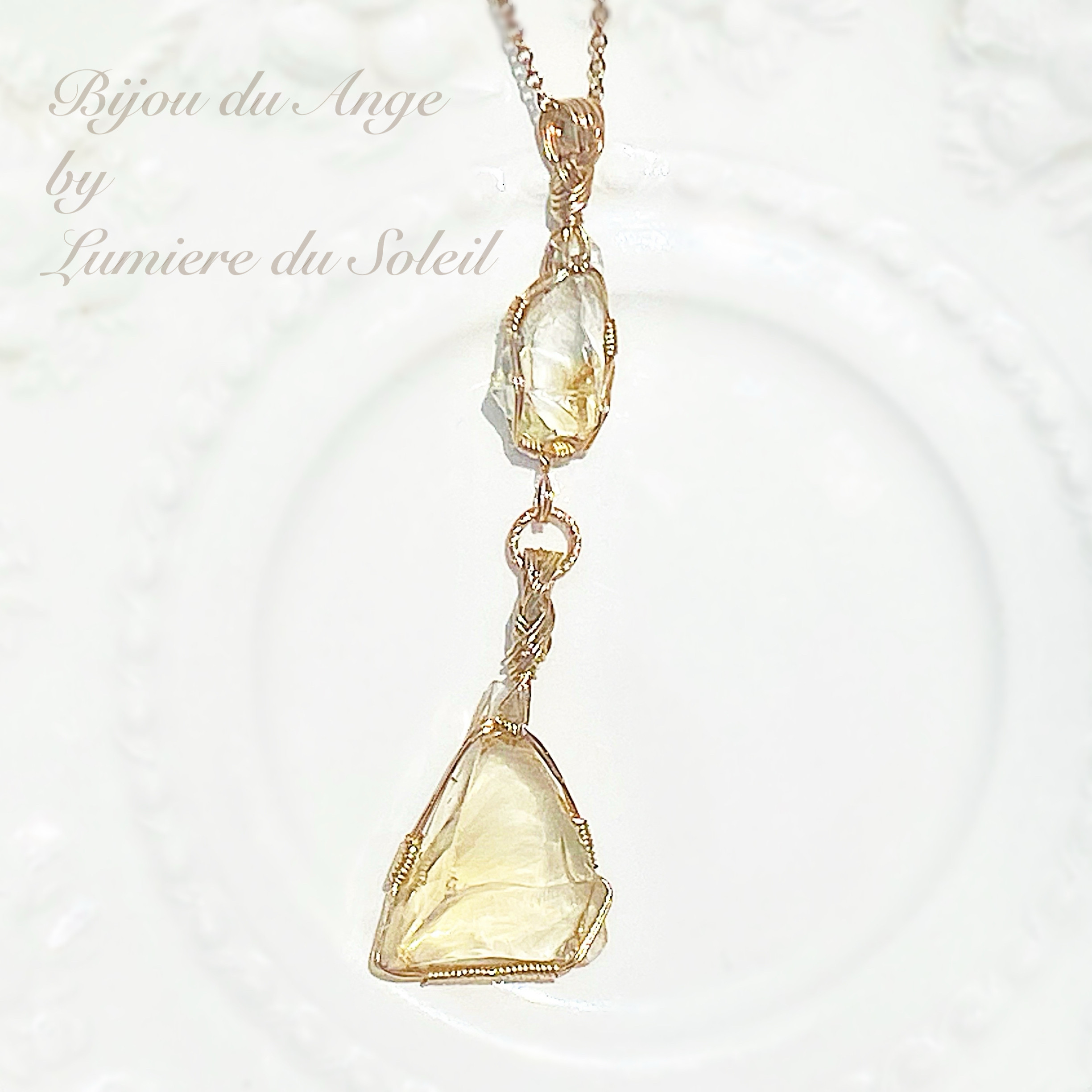 〜浄化の光がもたらすバイタリティ〜アンダラクリスタルのツインペンダントトップ