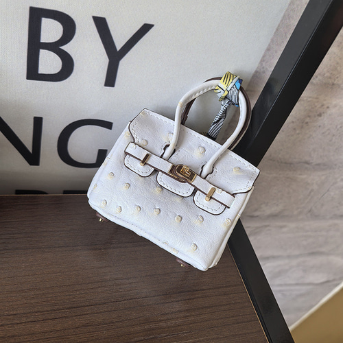 Mini Bag】BJD オーストリッチ口紅入れチャームヤホンケース お守り袋 