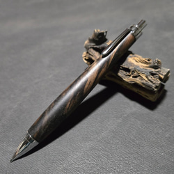 黒柿 孔雀杢 ウッドシャープペンシル【送料・ギフトボックス無料・当日