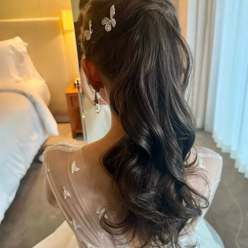 ゼクシィ掲載】MA233 蝶々アレンジピン ヘアピン ウェディング