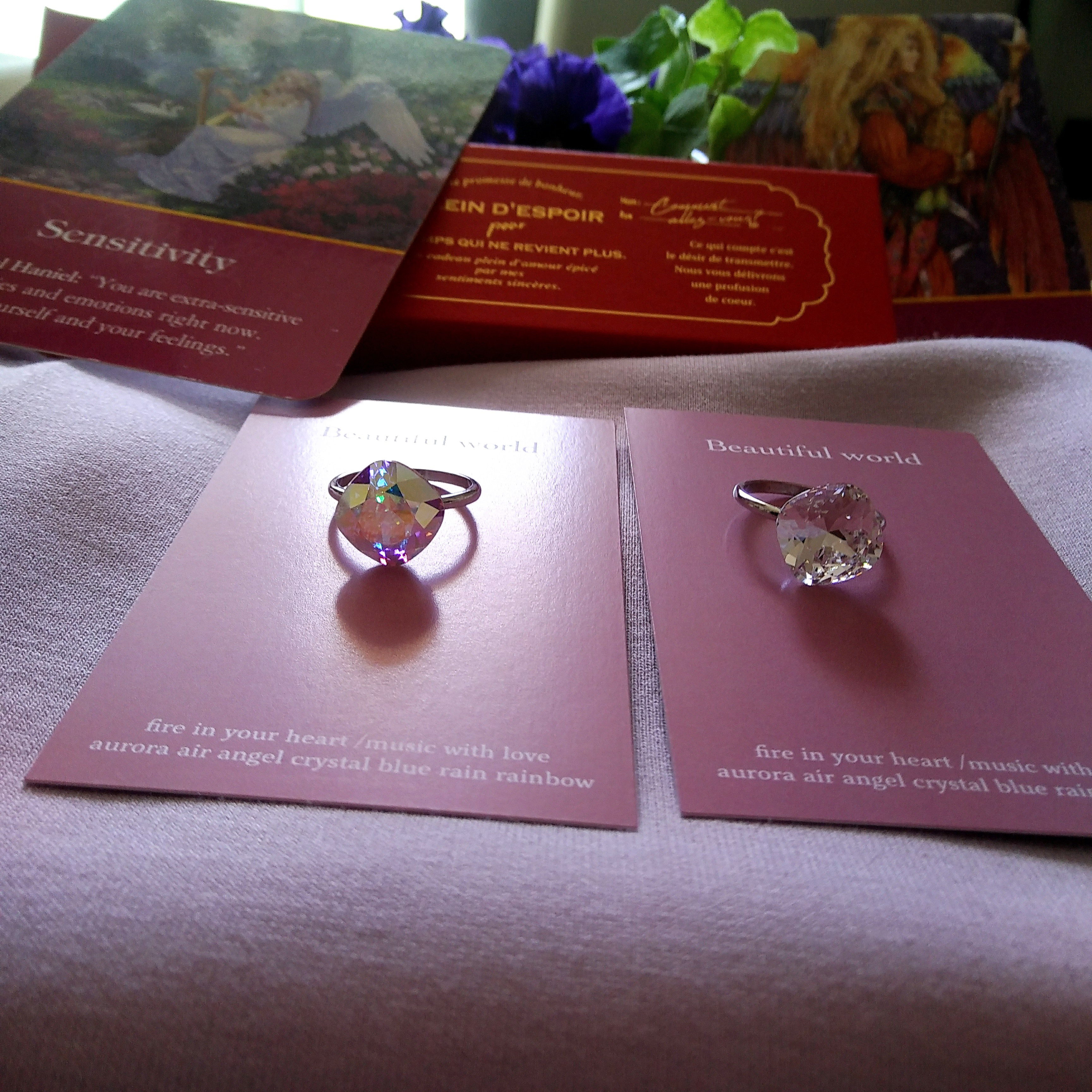 指輪 SWAROVSKI CRYSTAL【受注制作】シンプル 大きい