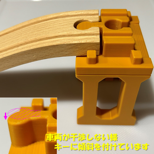 【期間限定】 BRIOブリオレール対応 高架橋Ver.4 ／要組立て／黄色 おもちゃ 建物・景色