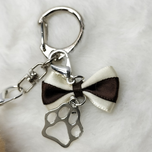 羊毛フェルト トイプードル アプリコット ぷちわんキーホルダー 羊毛  