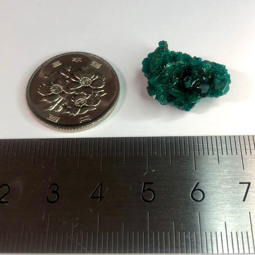 コンゴ産ダイオプテーズ 【一点物】 原石 鉱物 天然石 (No.1646