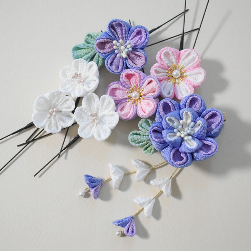 卒業式 七五三 髪飾り 成人式 和装 つまみ細工 ちりめん レトロ  