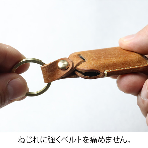 YKK AP タグキーケース 総手縫い 日本製 本革 コイン型EDY SPeedpass+