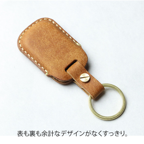 YKK AP タグキーケース 総手縫い 日本製 本革 コイン型EDY