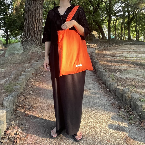 多機能！刺繍ロゴトートバッグ（オレンジ） トートバッグ daisy__hm