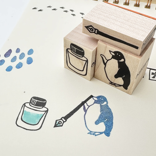 こうき様専用ページ♡ペンギン マスはんこ 学習サポート ラバー