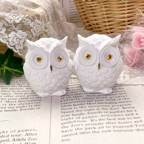 アロマストーンフクロウアレンジメント