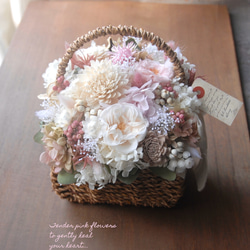 プリザーブドXmasリース✴︎直径約23cm~プリザーブドフラワー~森の