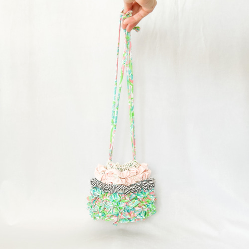 編み物キット【フリル巾着】01 キット MICOTO 通販 18142592｜Creema