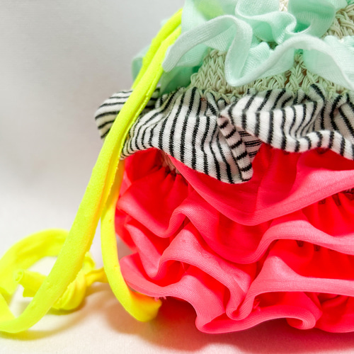 編み物キット【フリル巾着】01 キット MICOTO 通販 18142592｜Creema