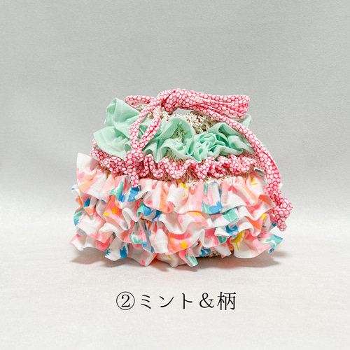 編み物キット【フリル巾着】01 キット MICOTO 通販 18142592｜Creema