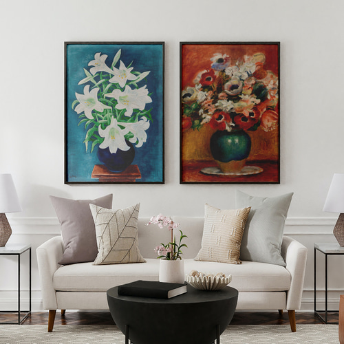 絵画 アートポスター クリスタルの花瓶と淡い花達 Amazon.co.jp: 絵画 花がいっぱいの花瓶 アートパネル ポスター